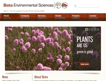 Tablet Screenshot of biota.net.au